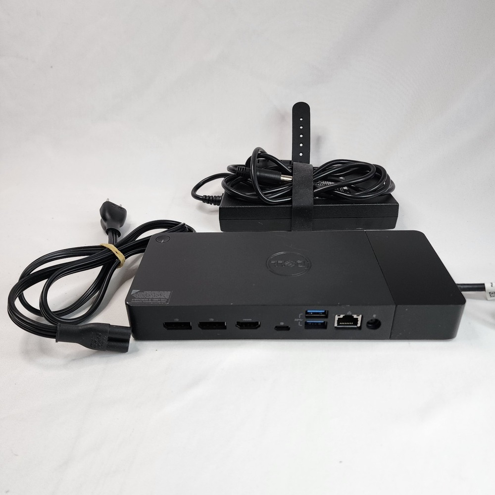 Dell WD19S USB-C Dock Dual 4K HDMI DP Ethernet + 130W Adapter. Tested.
